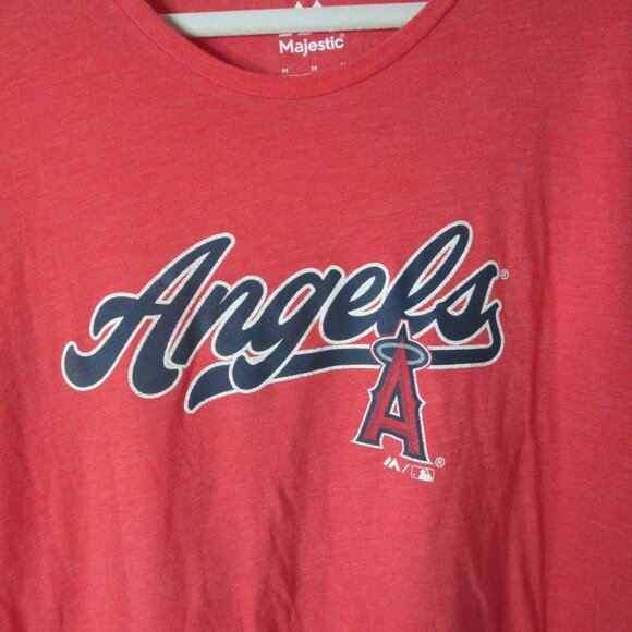 MLB LA Angels Baseball Short Sleeve Tee Shirt Women's Red Size Medium NWT - Picture 2 of 8